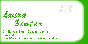 laura binter business card